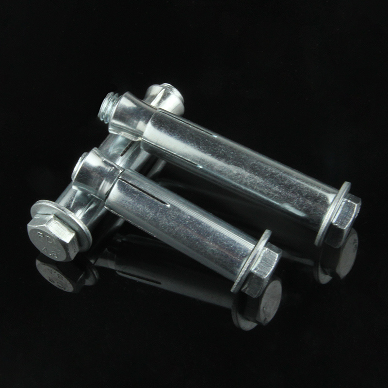 White Blue Zinc Plated Steel Hex Nut Sleeve Anchor Expansion Bolt