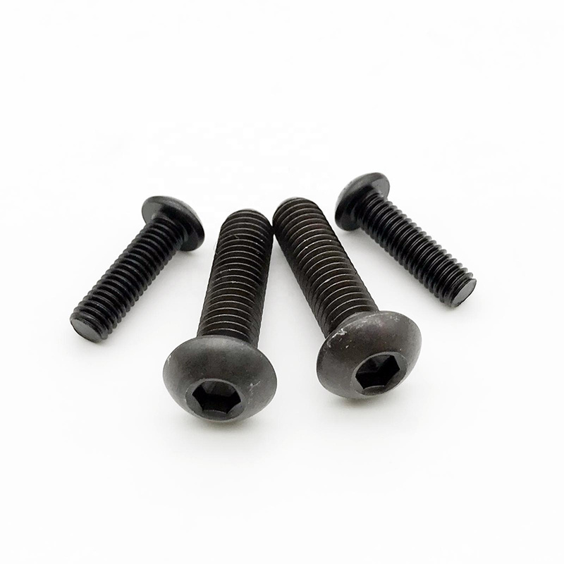 High Strengh Grade 4.8 8.8 10.9 12.9 Black Oxide ISO7380 Button Head Hex Socket Bolts