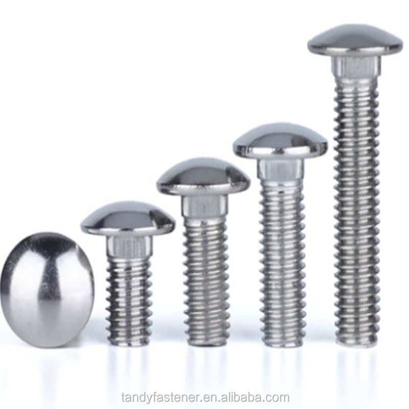 High Strength Grade 4.8 8.8 10.9 12.9 Zinc Plated DIN603 Carriage Bolts